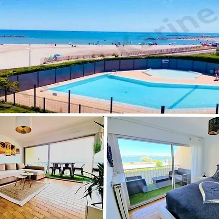 1ere Ligne Piscine Terrasse Au Bord De La Front De Avec Velos Apartment Palavas-les-Flots
