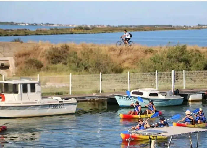 1ere Ligne Piscine Terrasse Au Bord De La Front De Avec Velos * Palavas-les-Flots