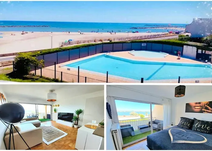 1ere Ligne Piscine Terrasse Au Bord De La Front De Avec Velos